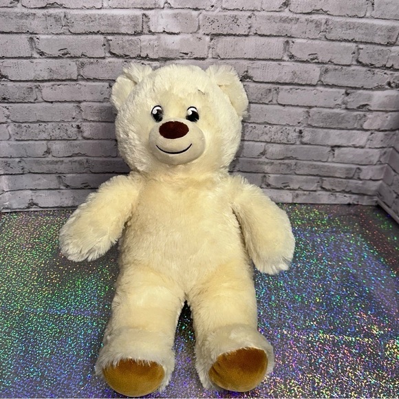 Build-A-Bear BAB Lil Pudding Cub 15" Cream Tan Bear Stuffed Animal Plush - Picture 5 of 9